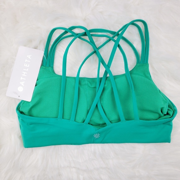 NWT Athleta Green Hyper Focused Bra - Picture 3 of 5